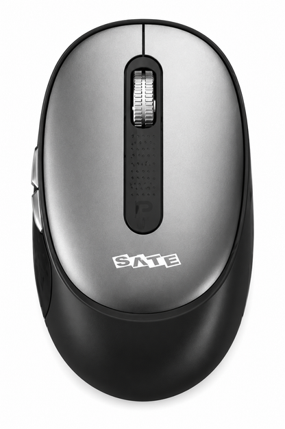 Mouse Inalámbrico A-904G – Gris con acabado elegante y resistente