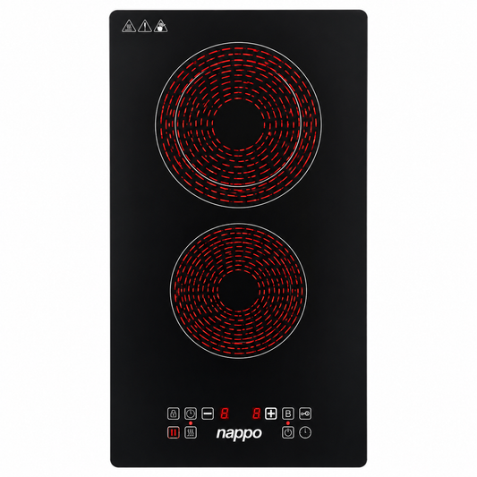 Anafe Vitrocerámico Empotrable Doble Nappo NEE-372 3400W