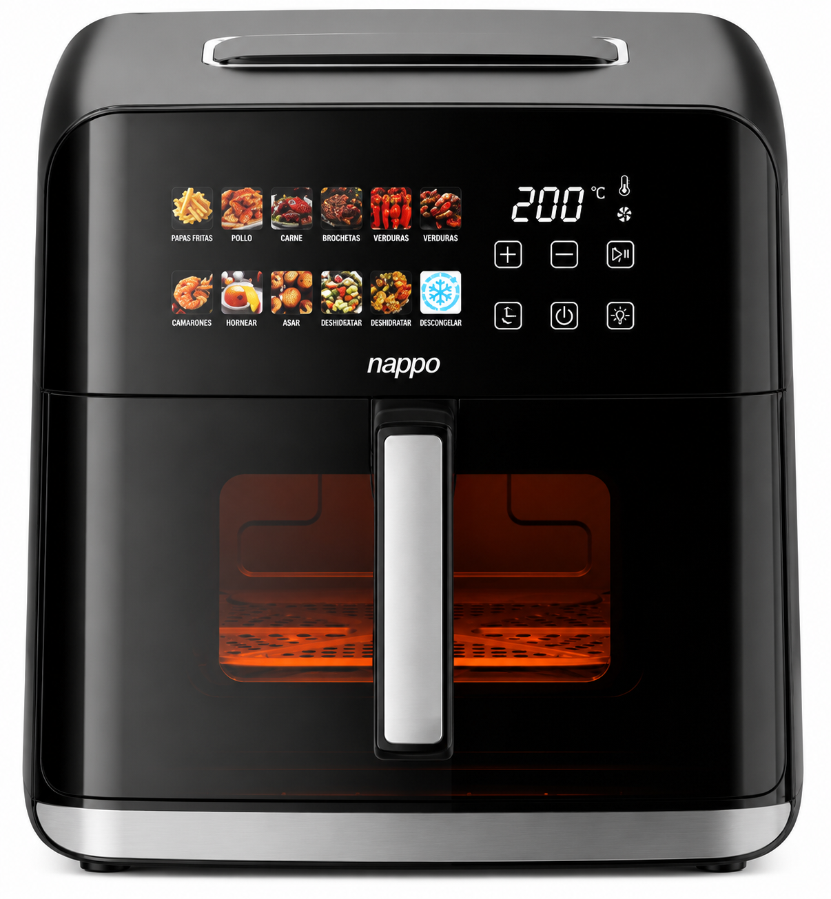 Freidora Sin Aceite Digital Nappo Healthy Pro NEF-347 8L
