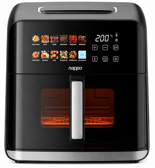Freidora Sin Aceite Digital Nappo Healthy Pro NEF-347 8L