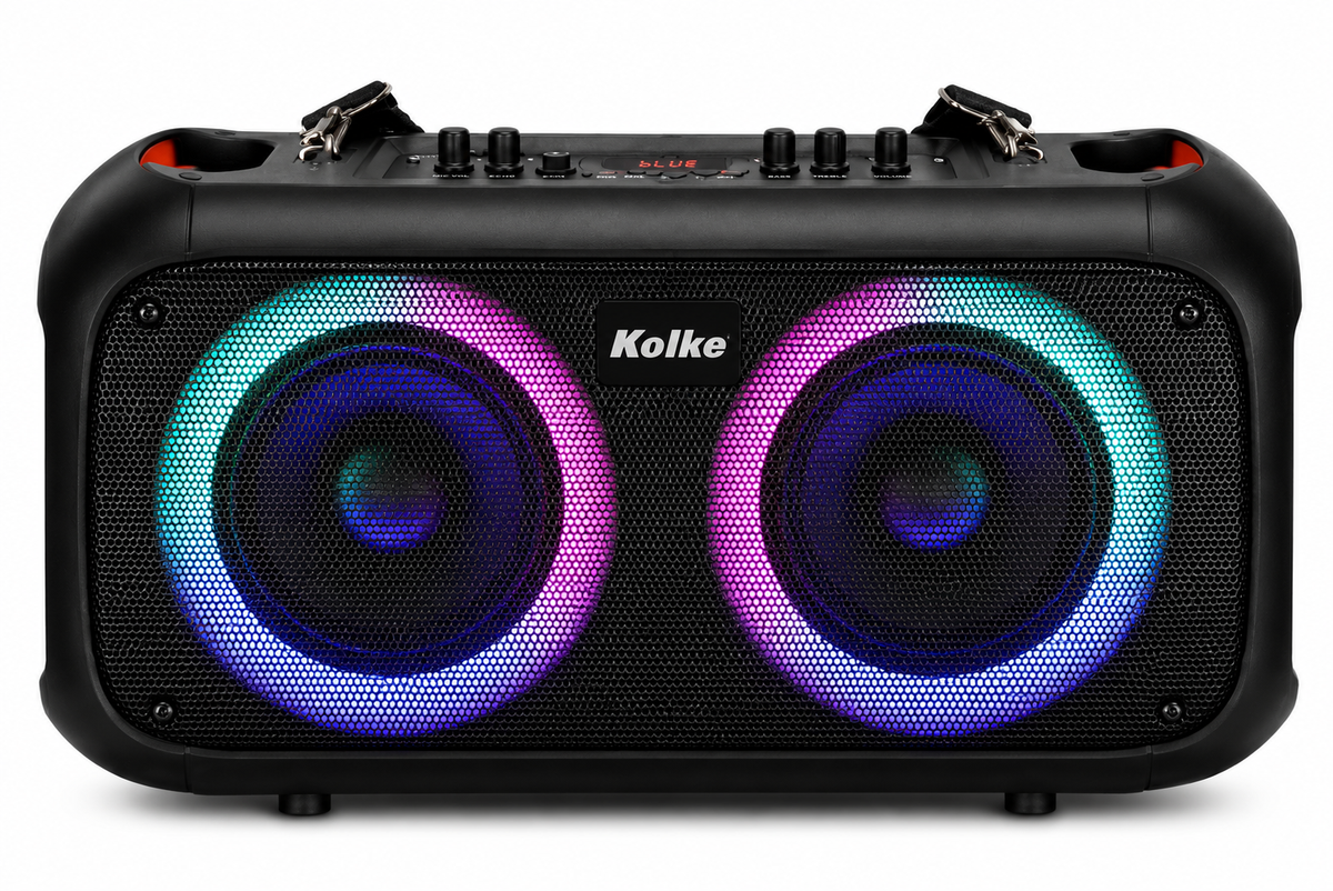 Parlante Kolke Party Dual KPB-515 Doble 6.5" 100W con Micrófono Inalámbrico
