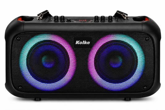 Parlante Kolke Party Dual KPB-515 Doble 6.5" 100W con Micrófono Inalámbrico