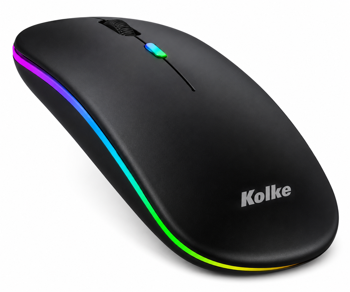 Mouse Óptico Inalámbrico Dual Kolke KEM-699 Negro Bluetooth 5.2 y 2.4GHz