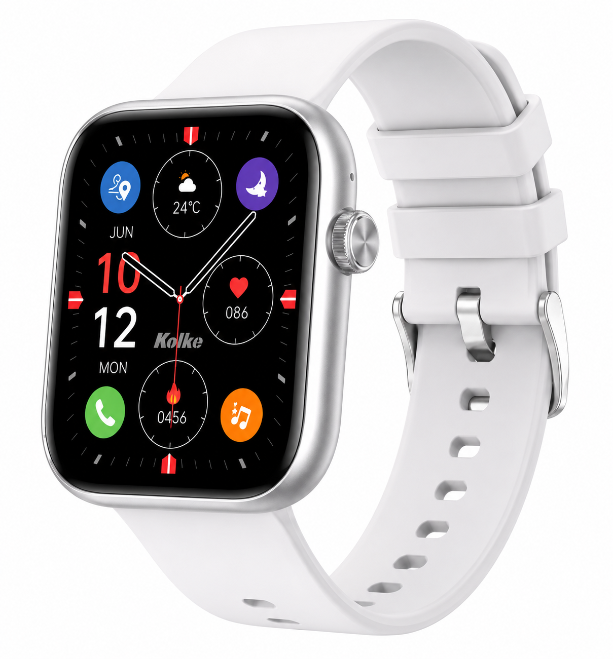Smartwatch Kolke KVR-795 Plateado con Llamadas Bluetooth y 100+ Modos Deportivos