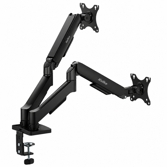 Soporte Doble para Monitor Kolke KVS-785 con Brazos a Gas para 17" a 32"