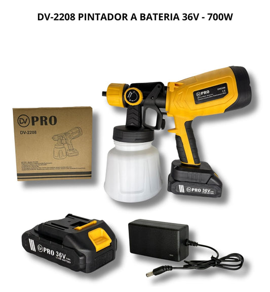 Pistola de Pintura Inalámbrica 36V 700W DV-2208 HVLP
