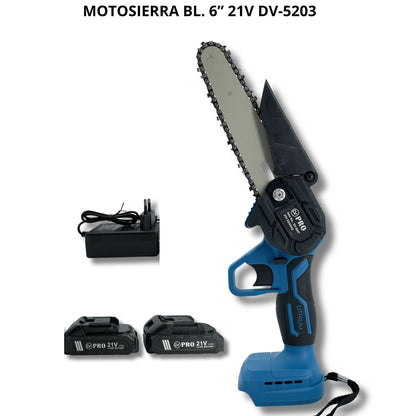 Motosierra Inalámbrica 6” 21V Brushless DV-5203 con Baterías