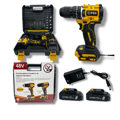 Taladro Inalámbrico 48V 3 en 1 Rotomartillo con Kit Completo DV-5018