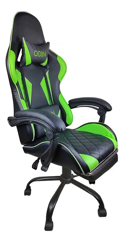 Silla Gamer Empoli CON Reposapie EM -G01 Verde ODIN