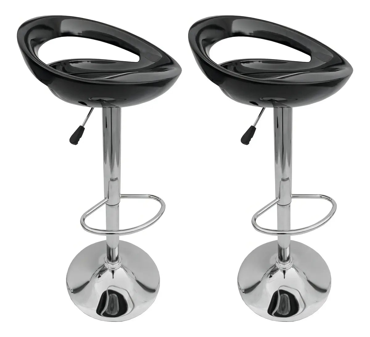 Set de 2 Sillas Butaca Bar SP-02 Negras