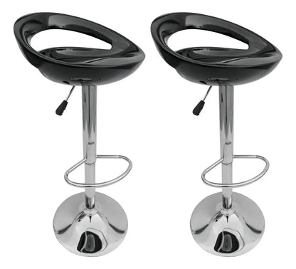 Set de 2 Sillas Butaca Bar SP-02 Negras