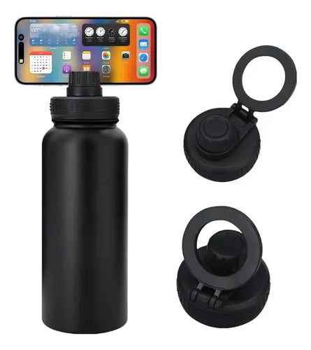 Botella CON IMAN P /celular Termica 960ML Negro