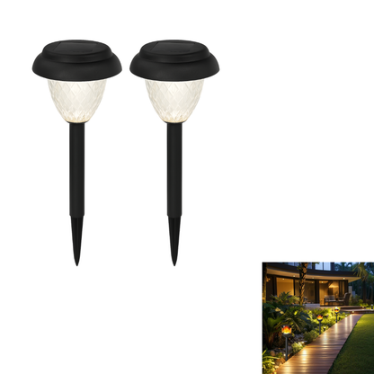 KIT X2 Luminarias Solares con Estaca para Jardín