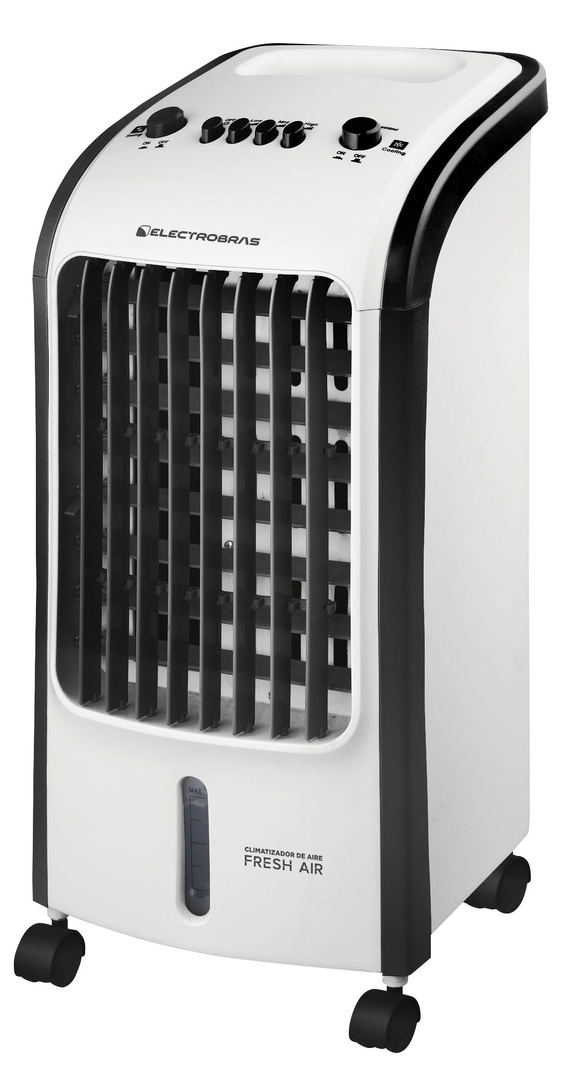 CLIMATIZADOR - FRESH AIR 4EN1: PURIFICA, ENFRIA, HUMIDIFICA Y VENTILA RESERVORIO DE AGUA 4 LITROS EBCA-01