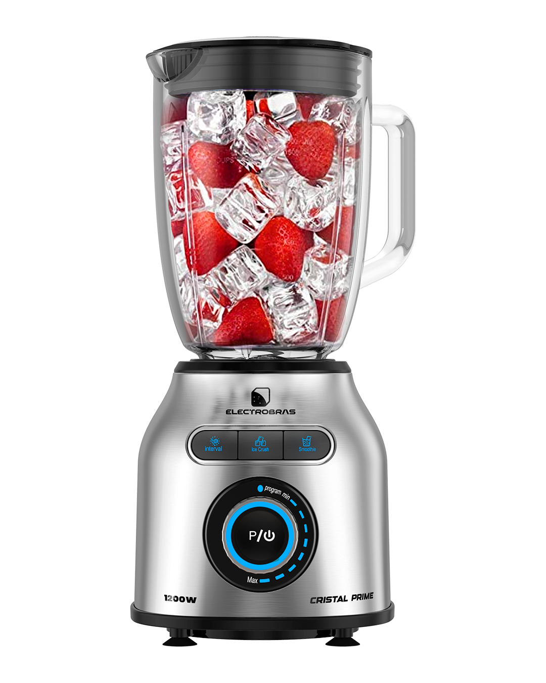 LICUADORA CRISTAL PRIME JARRA DE VIDRIO 1.8L 1200W EBL-10