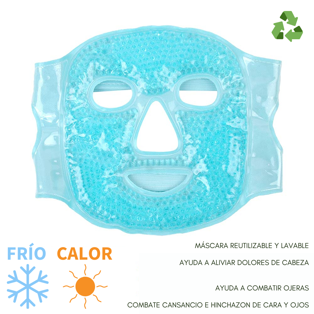 GlowCare™ – Mascarilla Facial Térmica Reutilizable