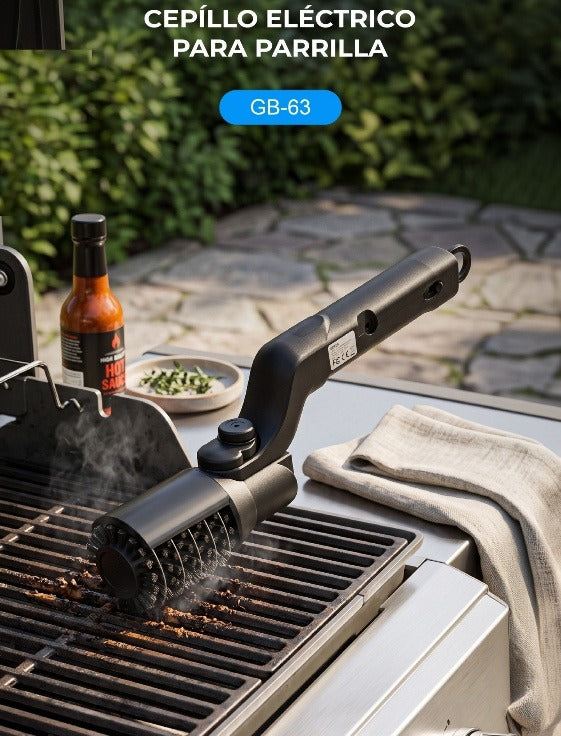Cepillo eléctrico para parrilla SATE GB-63 limpieza sin esfuerzo