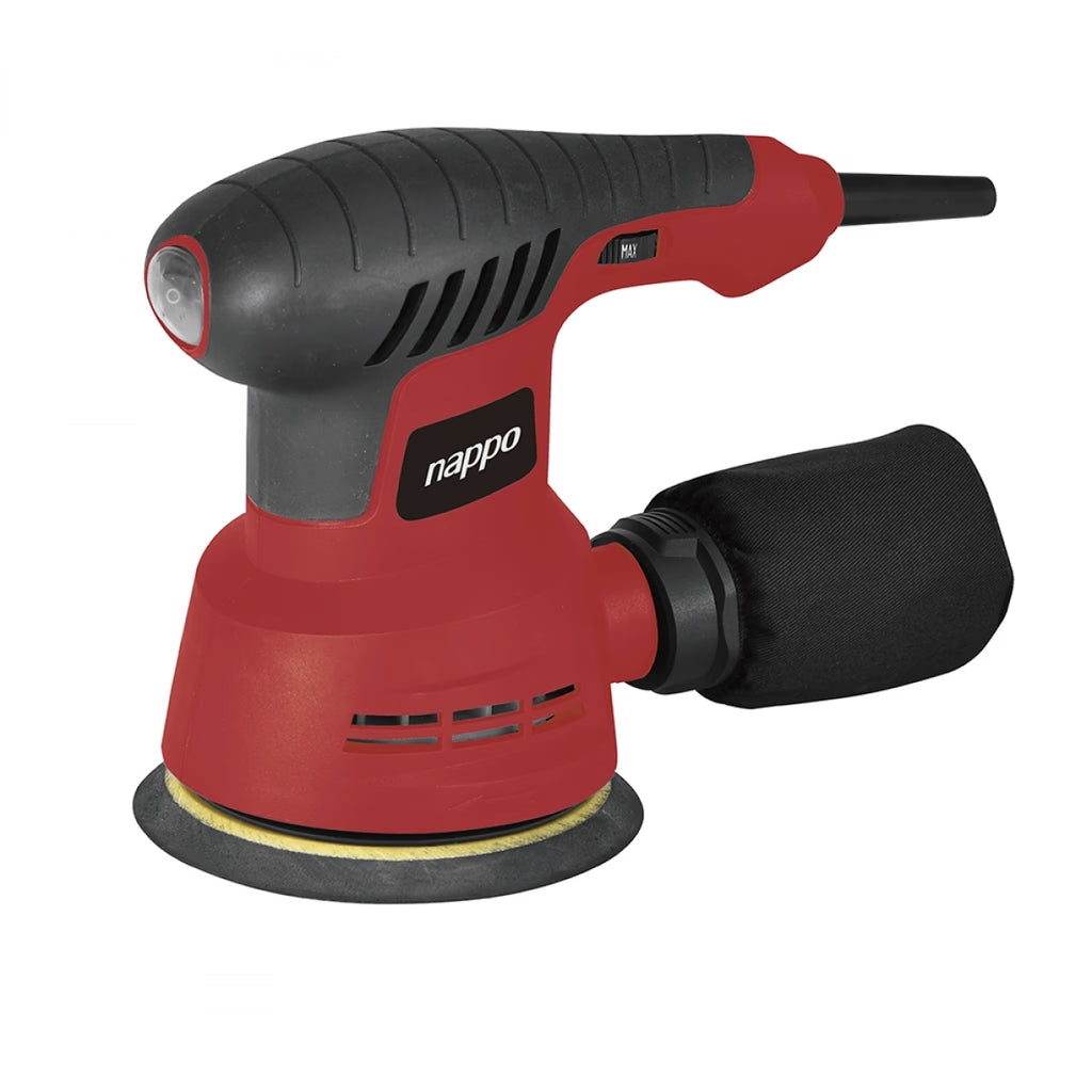 Lijadora Roto Orbital NHL-115 – 300W con Bolsa de Polvo y Lija Incluida