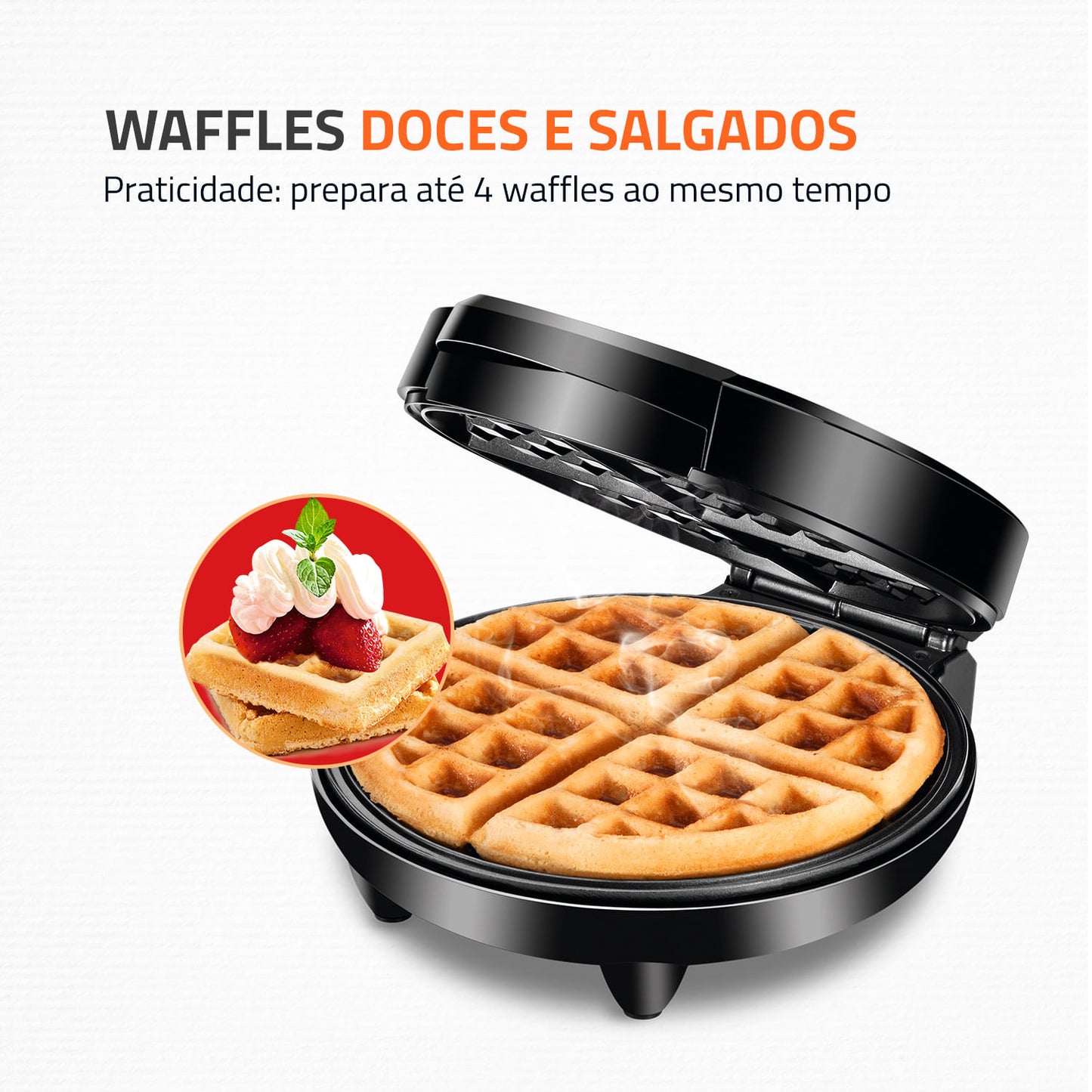 WAFFLE GRILL - PRATIC WAFFLE GW-01