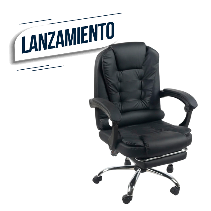 SILLON OFICINA EMPOLI EM-809 NEGRO