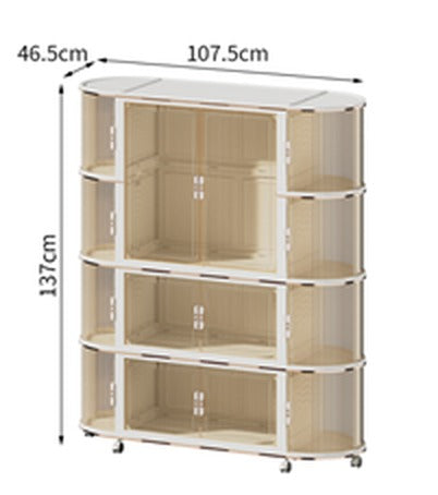 Armario plegable SATE JG2213-1-2 de 107,5 x 46,5 x 137 cm ancho y bajo