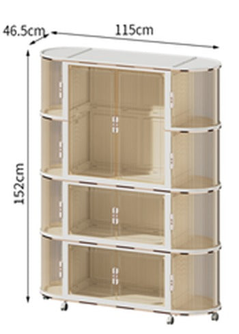 Armario plegable SATE JG2214-1-2 de 115 x 46,5 x 152 cm de 1,15 m de frente
