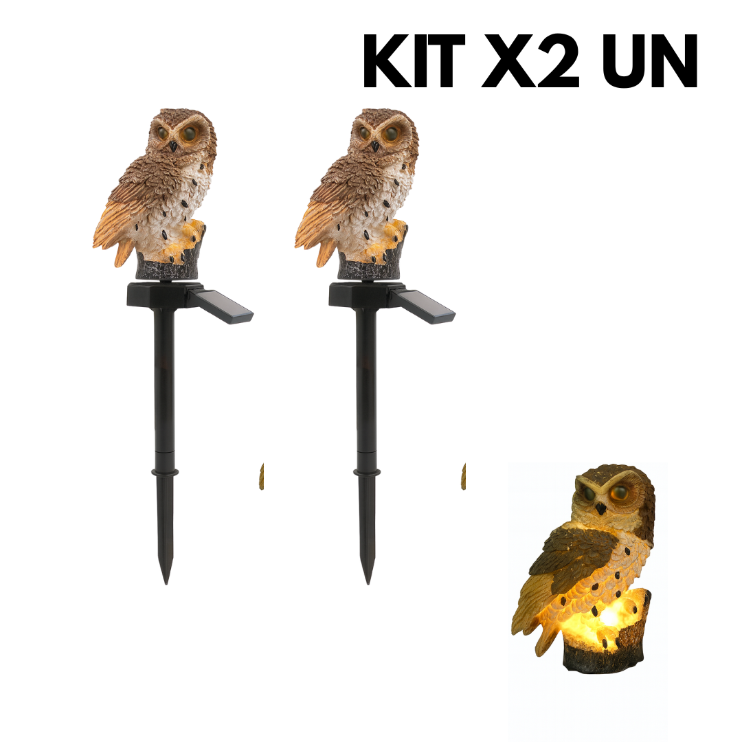 KIT X2 Luces Solares Decorativas con Diseño de Animales