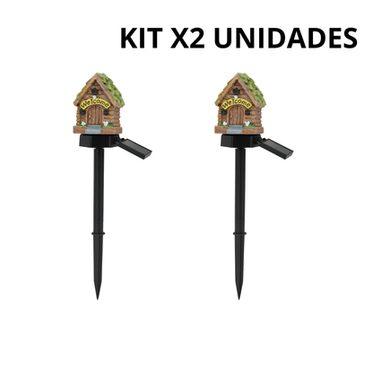 KIT X2 Casitas Solares Decorativas