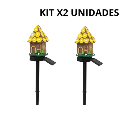 KIT X2 Casitas Solares Decorativas