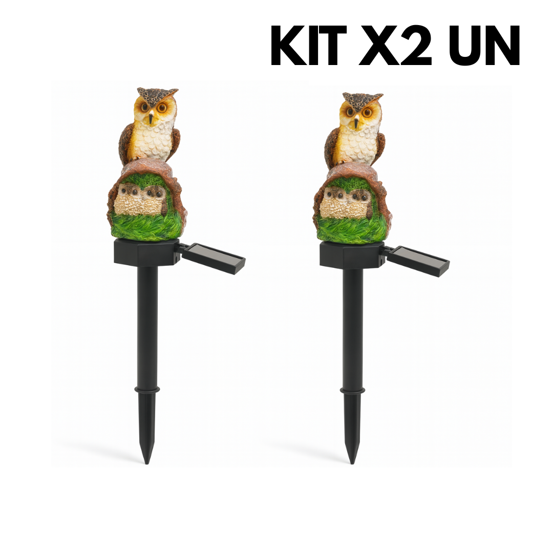 KIT X2 Luces Solares Decorativas con Diseño de Animales