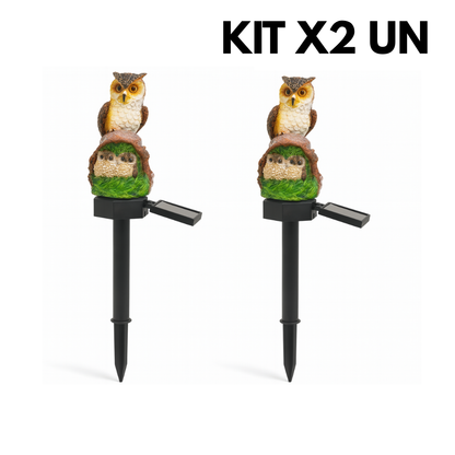 KIT X2 Luces Solares Decorativas con Diseño de Animales