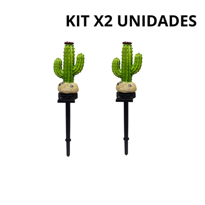 KIT X2 Lámpara Solar Decorativa con Diseño de Flor