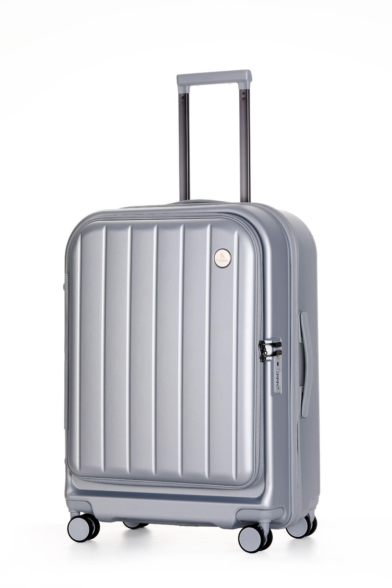 Maleta de viaje Kazonne KZ-911-104 de 20 pulgadas color gris