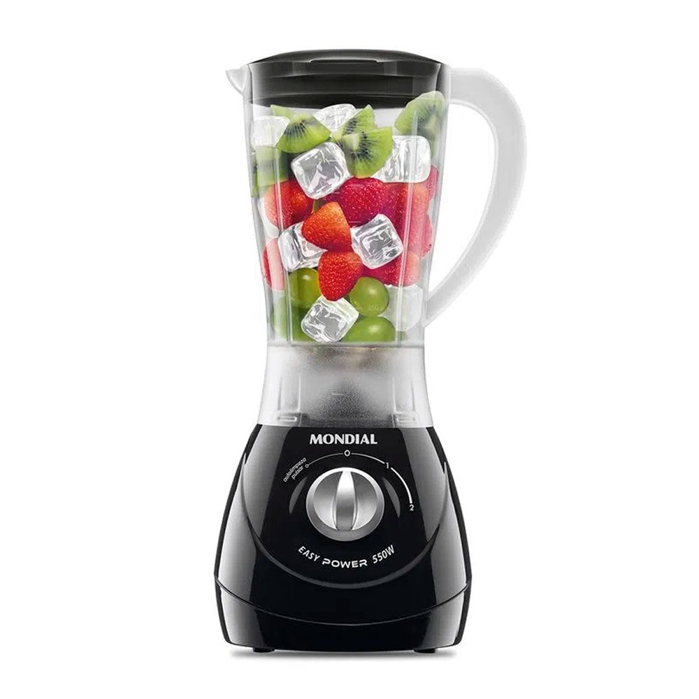 LICUADORA EASY POWER BLACK JARRA PP INQUEBRAVEL 2 VELOCIDADES - 550W L-550-B