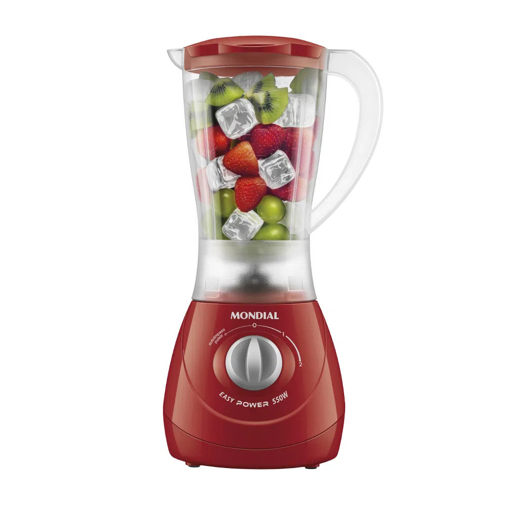 LICUADORA EASY POWER RED JARRA PP INQUEBRAVEL 2 VELOCIDADES - 550W L-550-R
