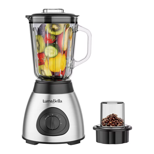 Licuadora Luma Bella LB-1004 1,5L Base de Acero con Molinillo