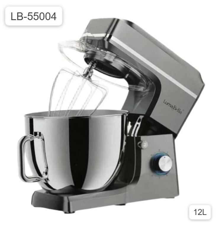 Batidora planetaria Luma Bella LB-55004 con bol de acero de 12 litros
