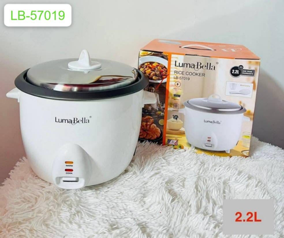 Olla arrocera eléctrica Luma Bella LB-57019 de 2,2 litros y 900W