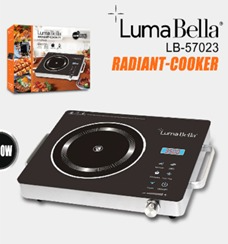 Anafe vitrocerámico Luma Bella LB-57023 con panel táctil digital