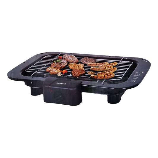 Parrilla Eléctrica Luma Bella LB-58004 Grill 2200W con Rejilla Cromada