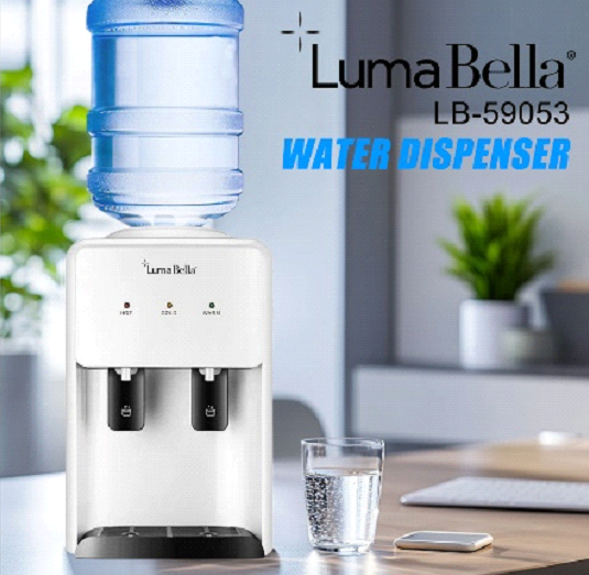 Dispensador de agua de mesa Luma Bella LB-59053 frío y caliente de carga superior