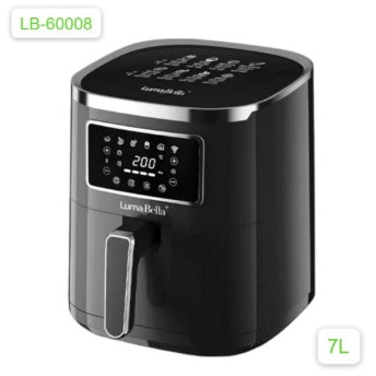 Freidora de aire Luma Bella LB-60008 de 7 litros con panel táctil digital