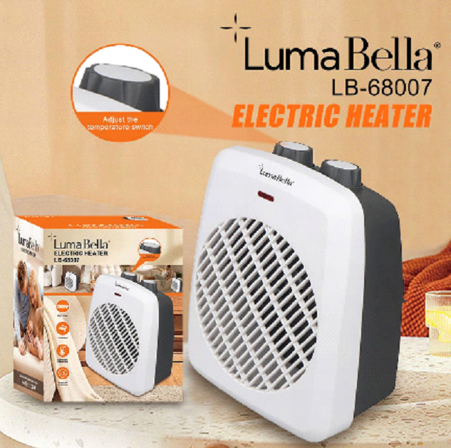 Estufa eléctrica termoventilador vertical Luma Bella LB-68007