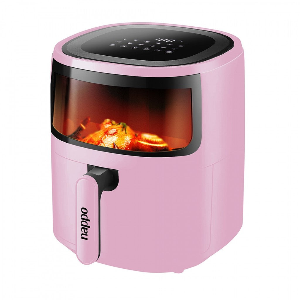 Freidora Digital Sin Aceite Nappo Vision NEF-129 Rosa 5,7 litros