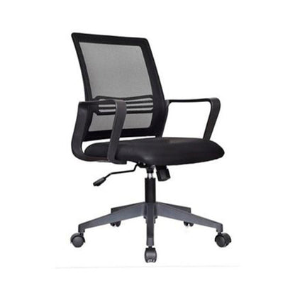 SILLA DE OFICINA BASE CROMADA