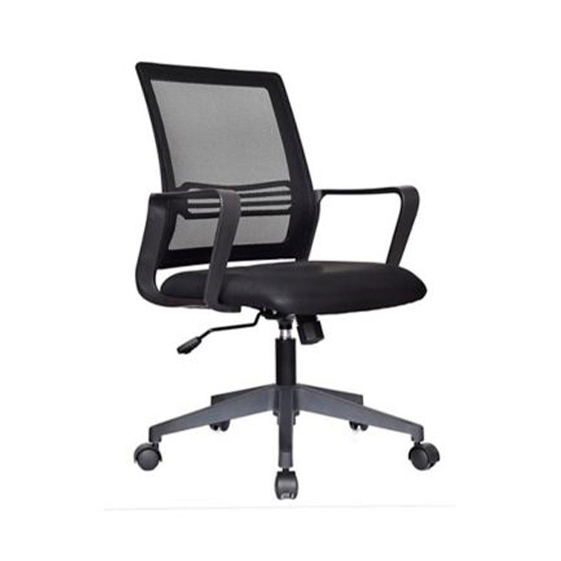 SILLA DE OFICINA BASE CROMADA