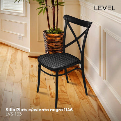 SILLA PLATS 1146 C/ASIENTO NEGRO