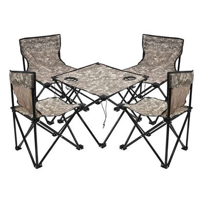 JUEGO DE SILLAS DE CAMPING & MESA LEVEL PLEGABLE