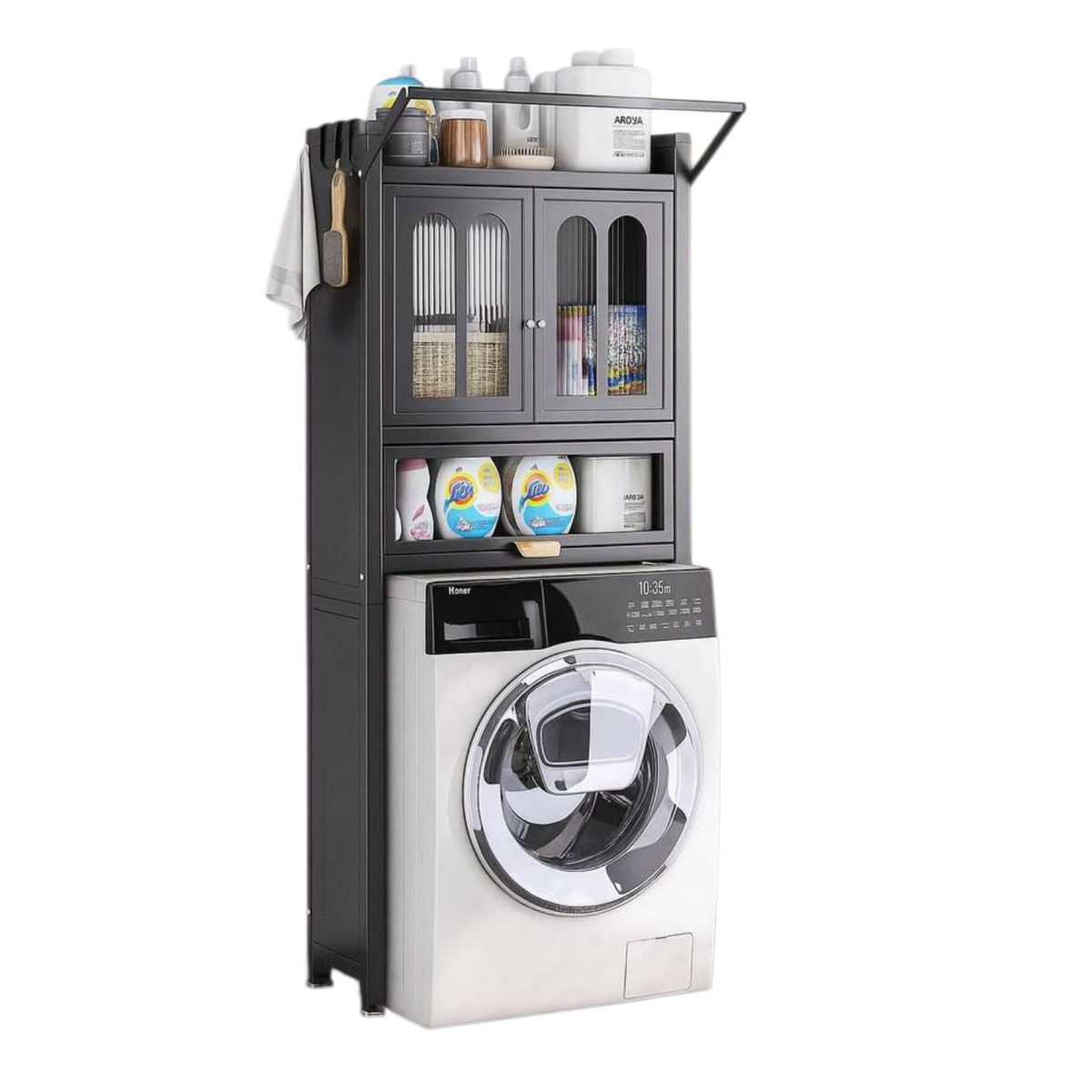 Armario organizador sobre lavarropas Waco M-50142H 70x25x164 cm