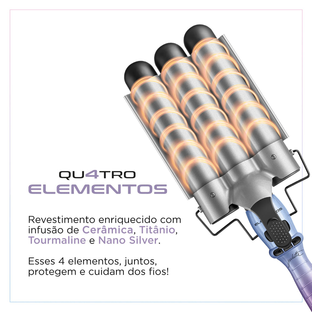 MODELADOR TRIONDAS COLORS QUATRO ELEMENTOS - BY JULIETTE MCT-JU-03